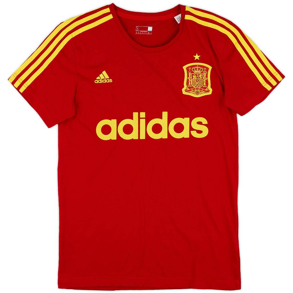 2015-16 Spain adidas Cotton Tee - 8/10 - (S)