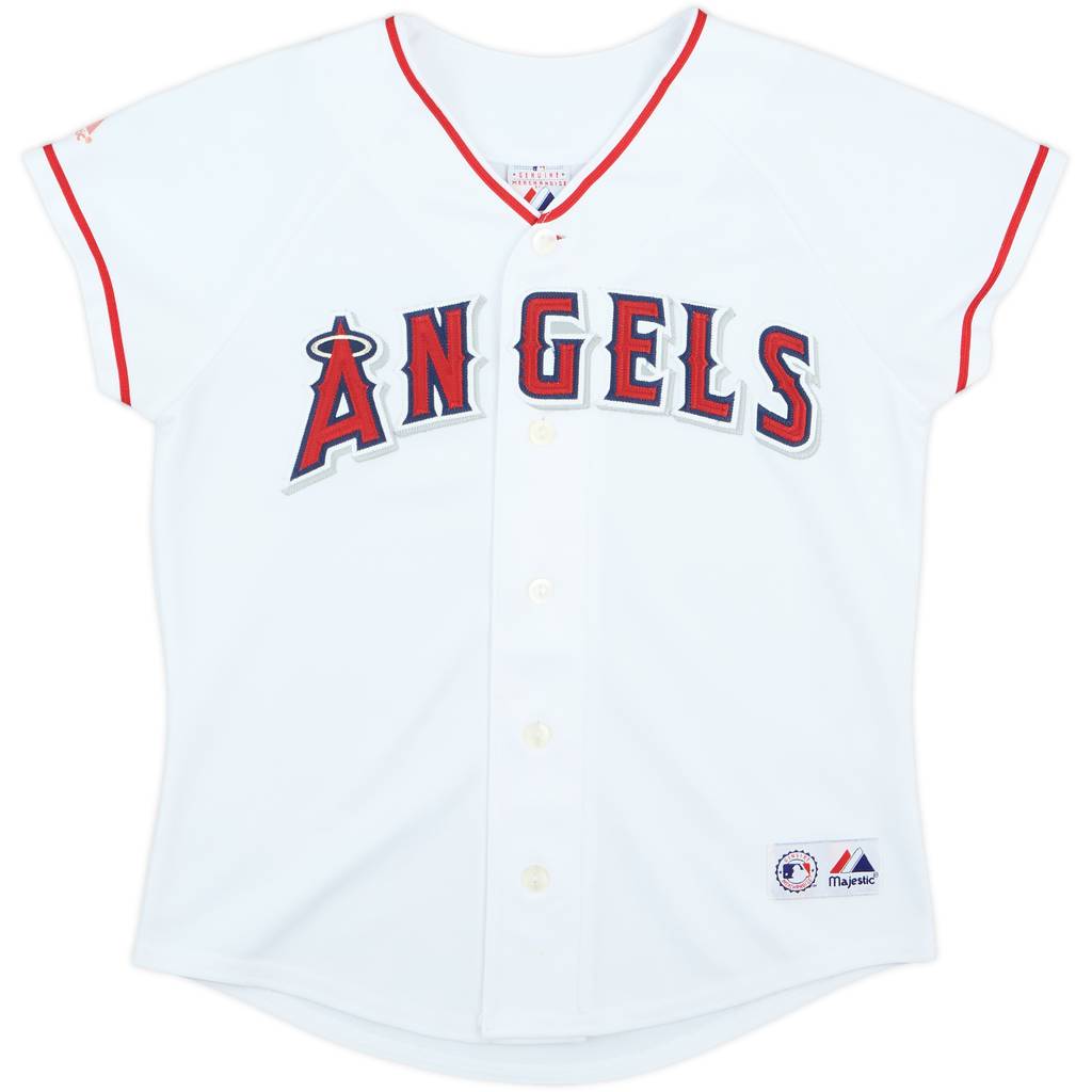 2003-08 LA Angels Majestic Home Jersey Womens - 7/10 - (M)