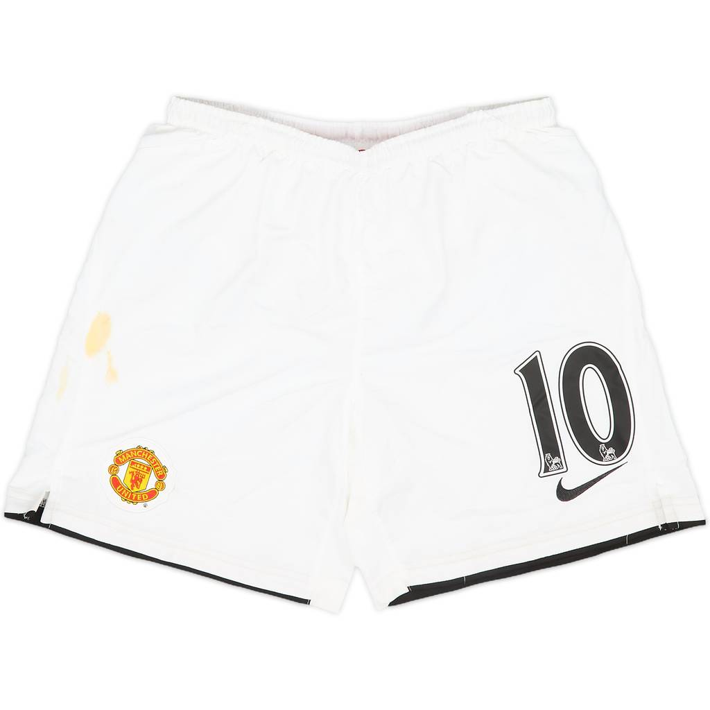 2007-09 Manchester United Home Shorts #10 (Rooney) - 4/10 - (M.Boys)