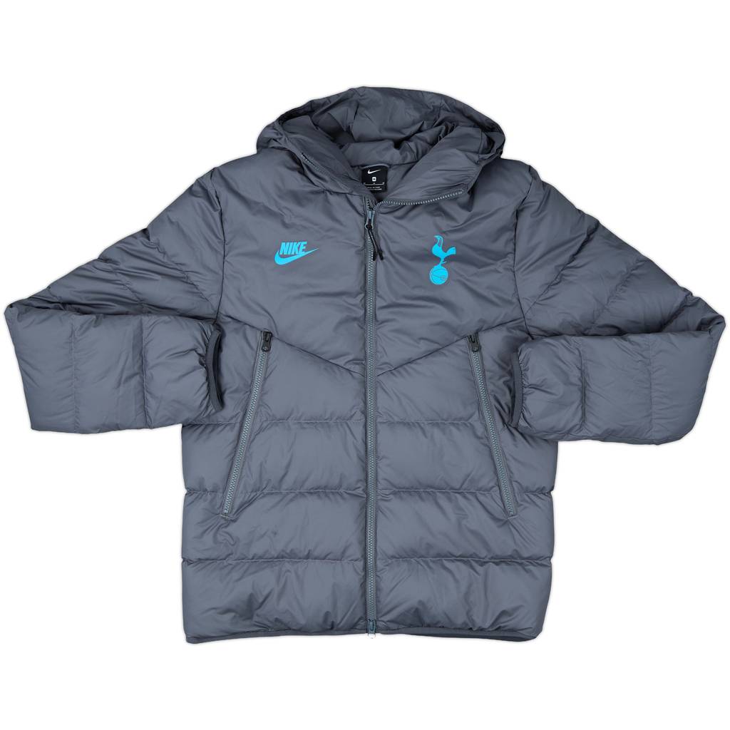 2019-20 Tottenham Nike Hooded Padded Bench Coat - 8/10 - (M)