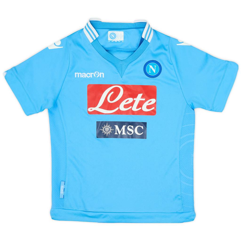 2013-14 Napoli Home Shirt - 9/10 - (M.Boys)