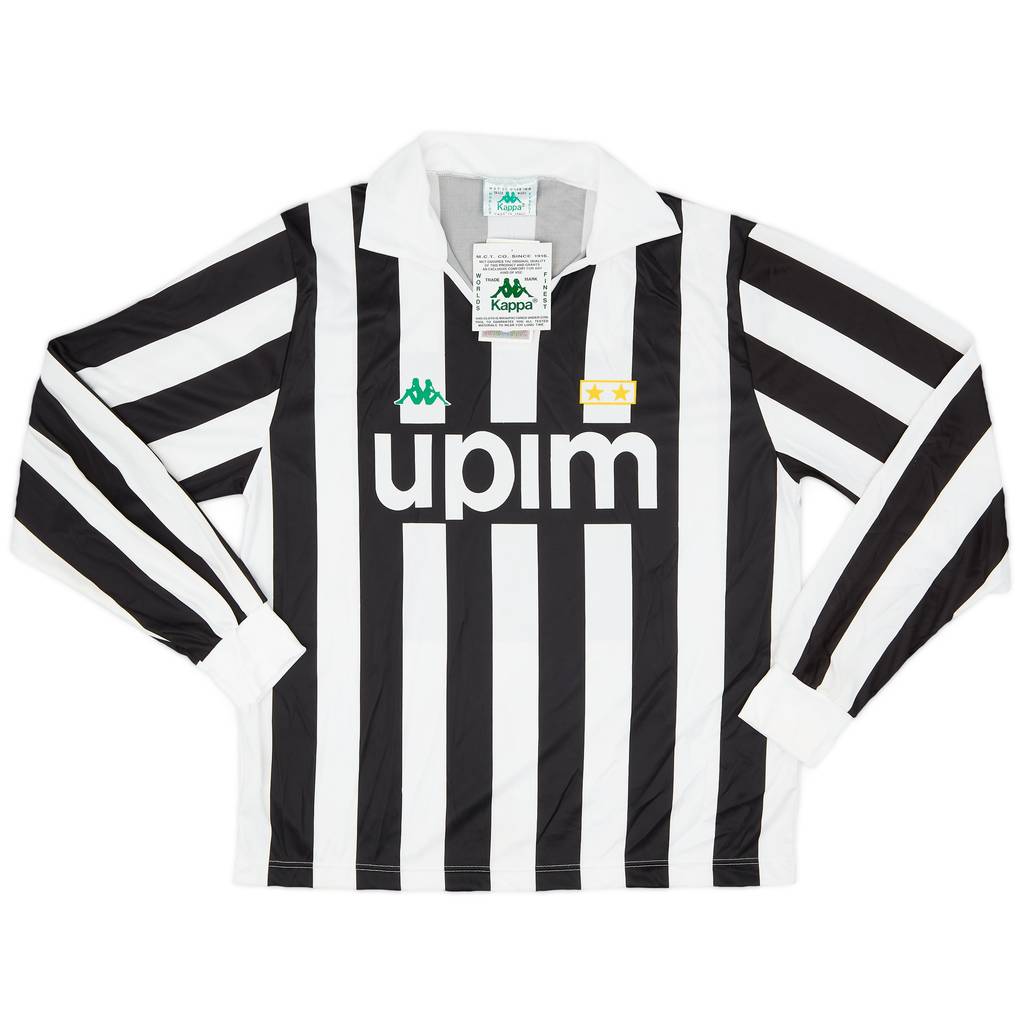 1991-92 Juventus Basic Home L/S Shirt (L)