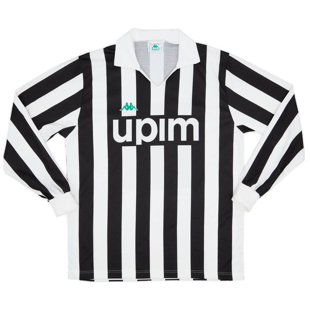 1989-90 Juventus Home L/S Shirt - 9/10 - (XL)