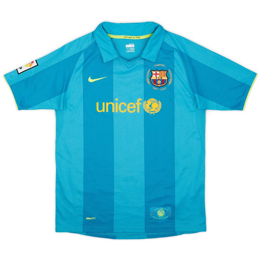 2007-09 Barcelona Away Shirt - 9/10 - (XL.Boys)