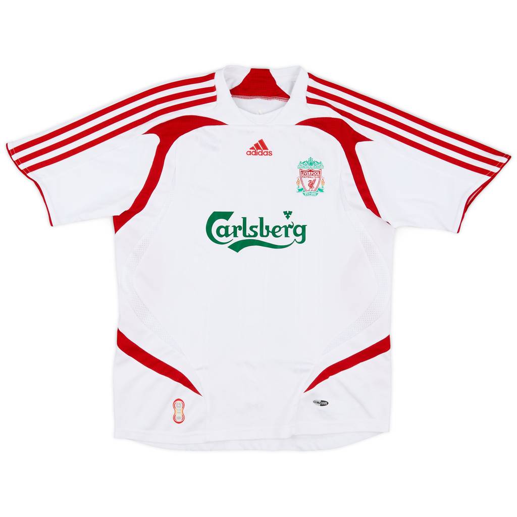 2007-08 Liverpool Away Shirt - 8/10 - (M.Boys)