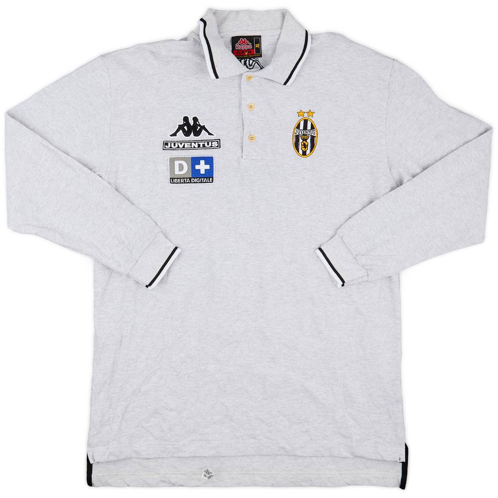 1999-00 Juventus Kappa Polo L/S Shirt - 9/10 - (XL)