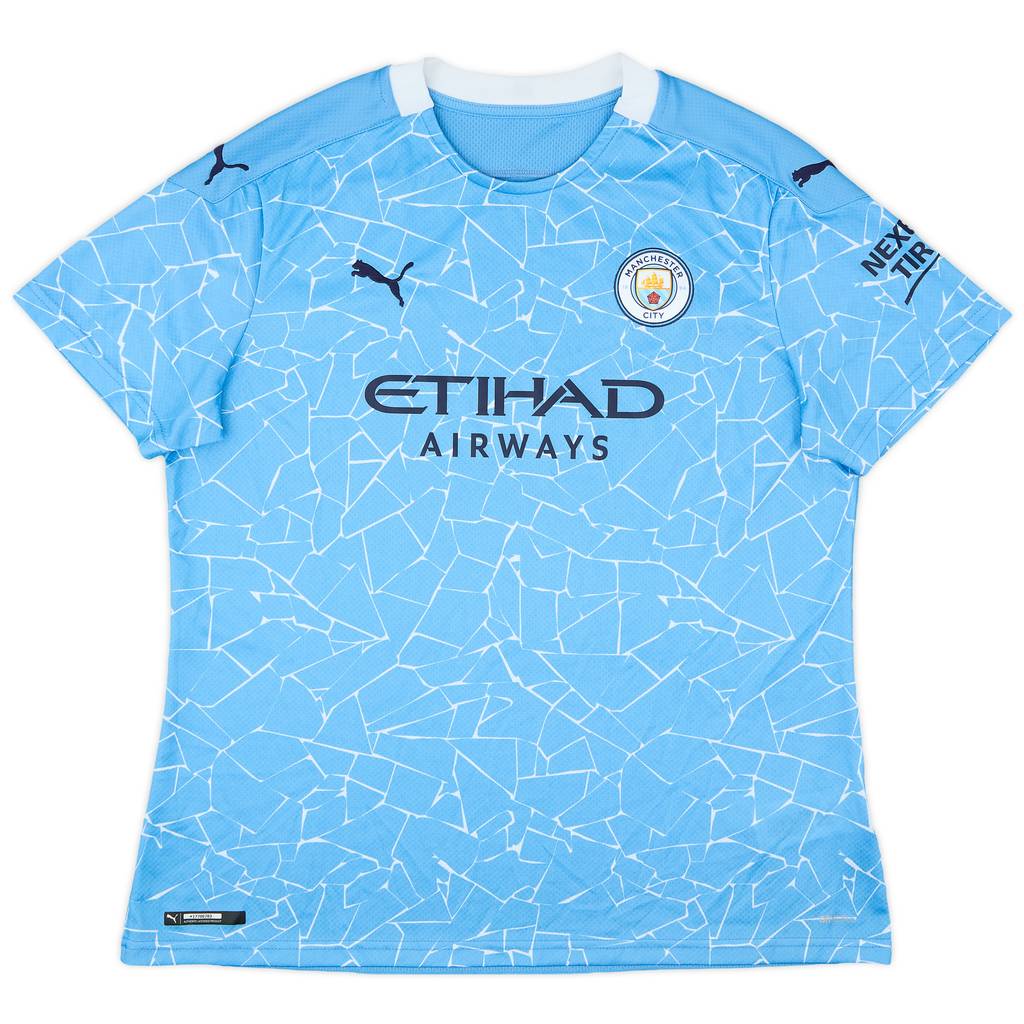 2020-21 Manchester City Home Shirt - 9/10 - (Women's XL)