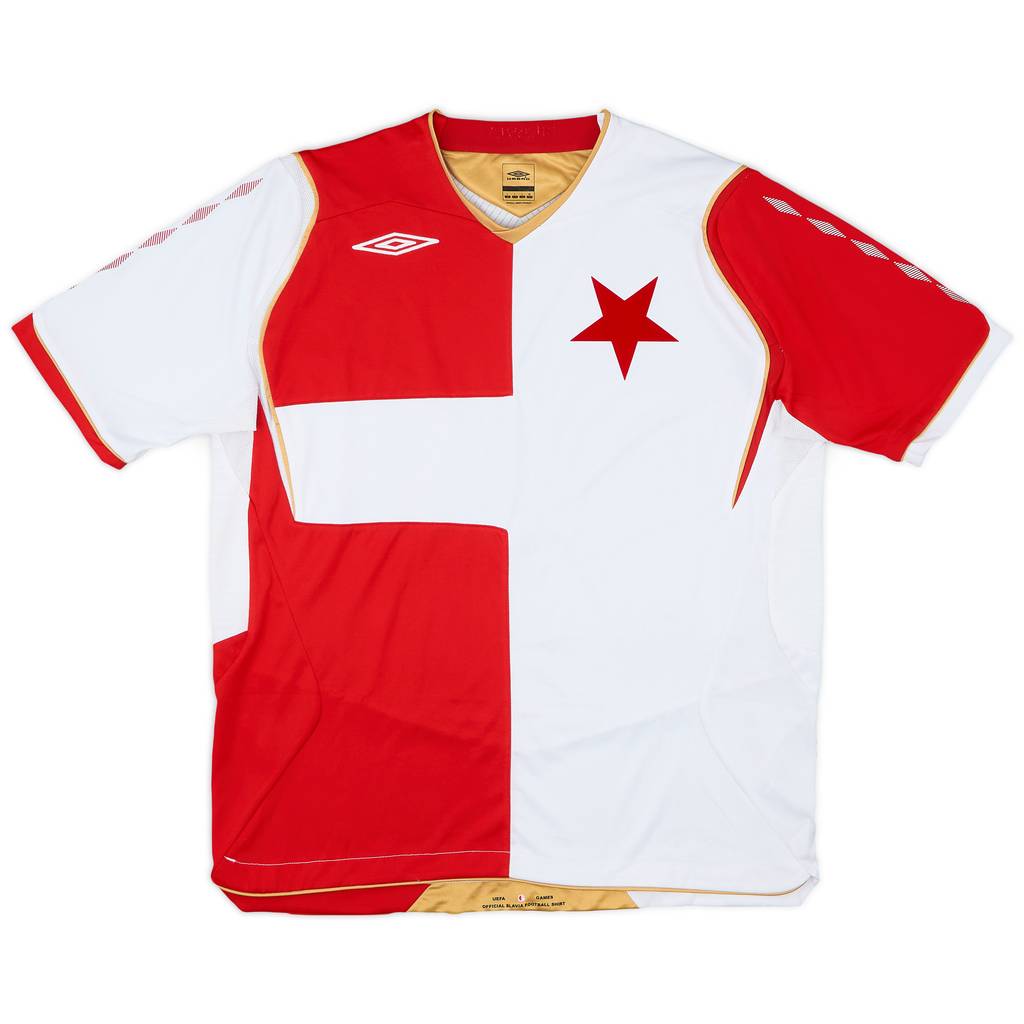 2008-09 Slavia Prague Home Shirt - 9/10 - (L)