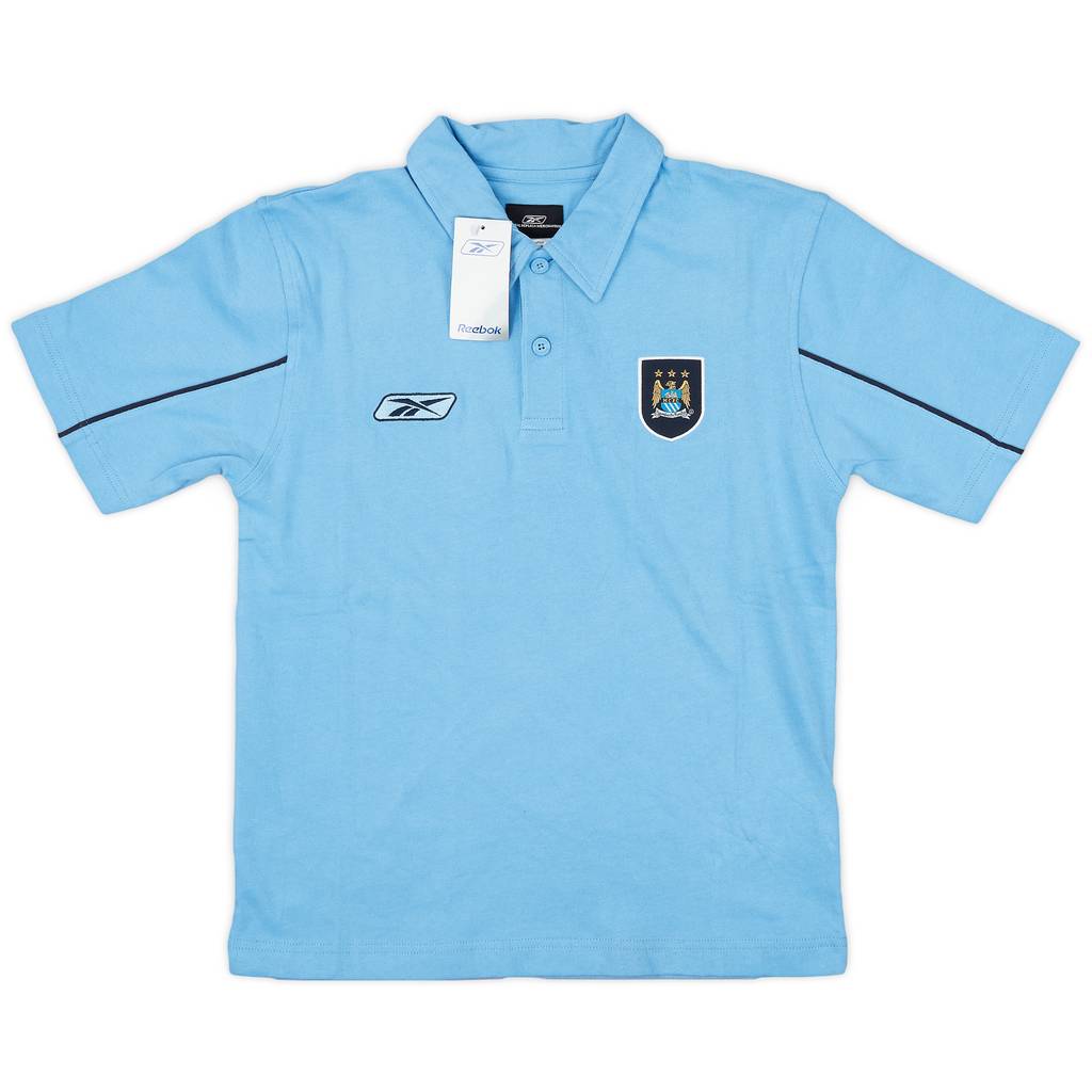 2003-04 Manchester City Reebok Polo Shirt (M.Boys)