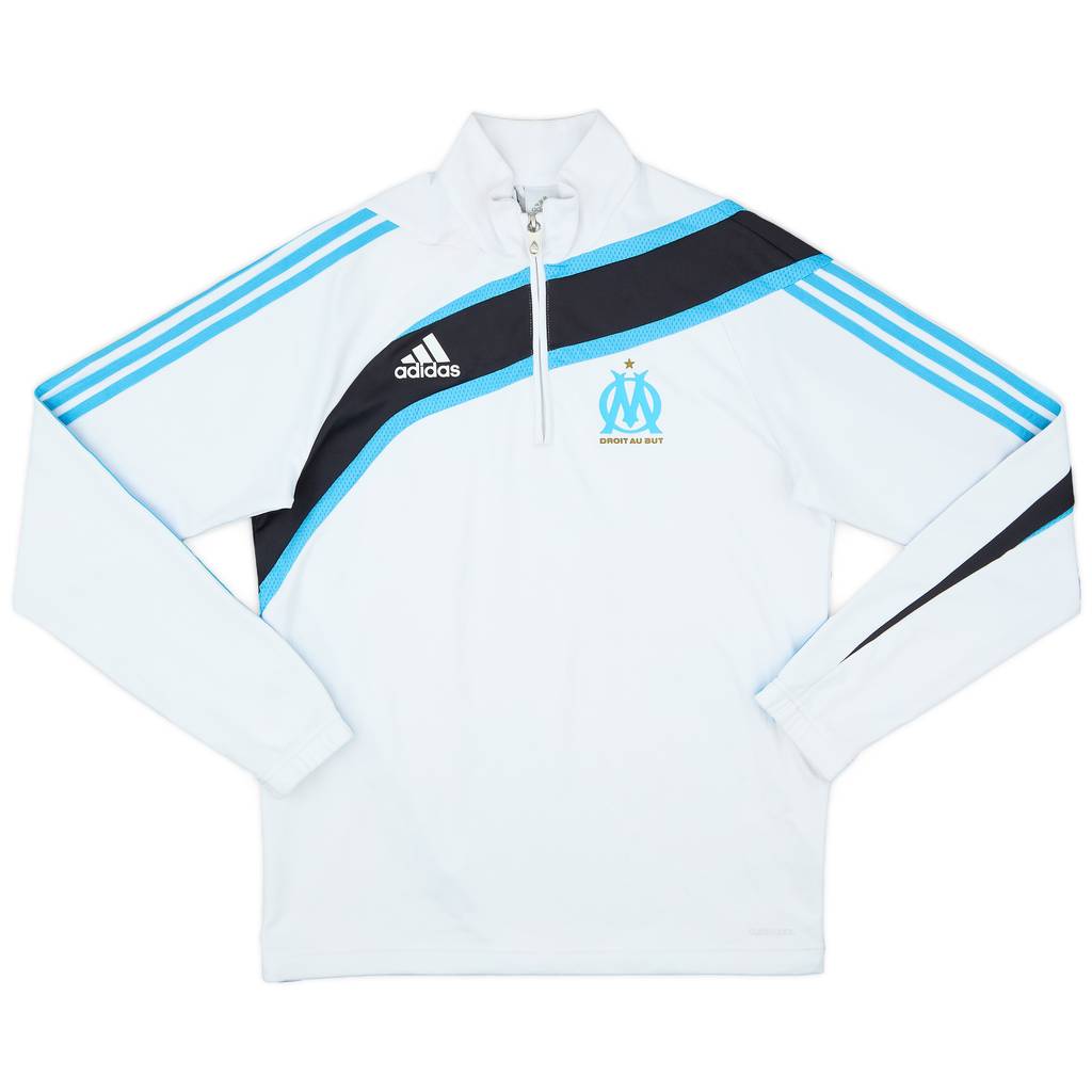 2009-10 Olympique Marseille adidas 1/4 Zip Drill Top - 6/10 - (M/L)