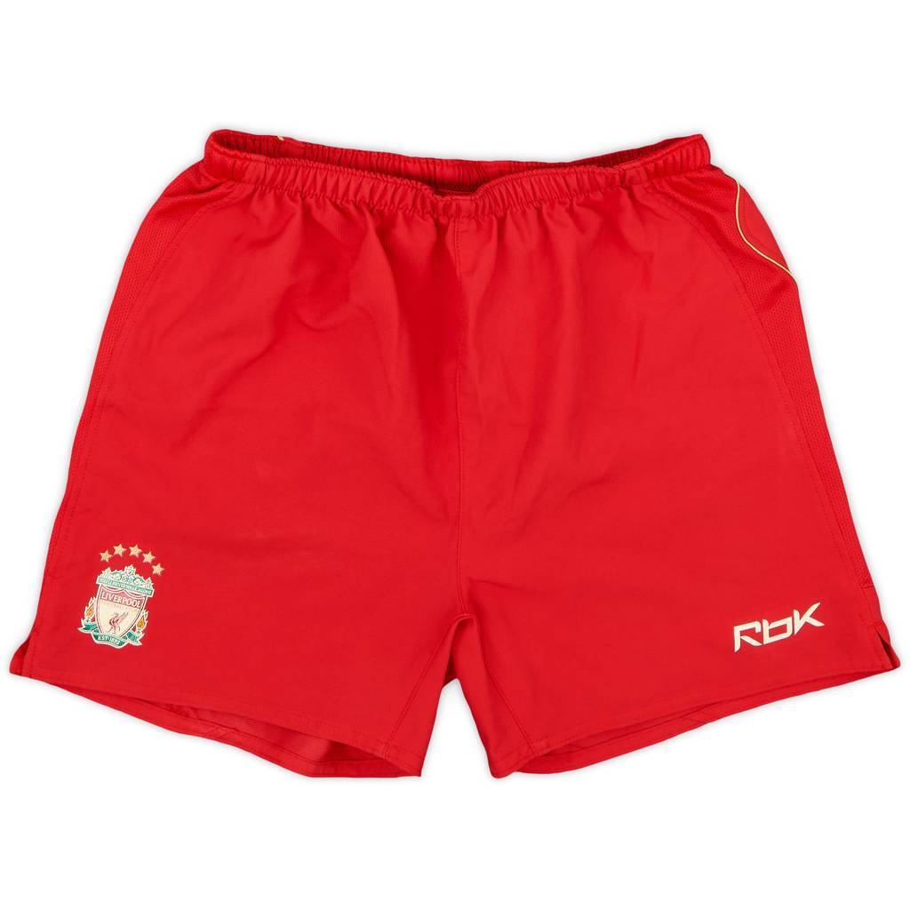 2005-06 Liverpool European Home Shorts - 7/10 - (L.Boys)