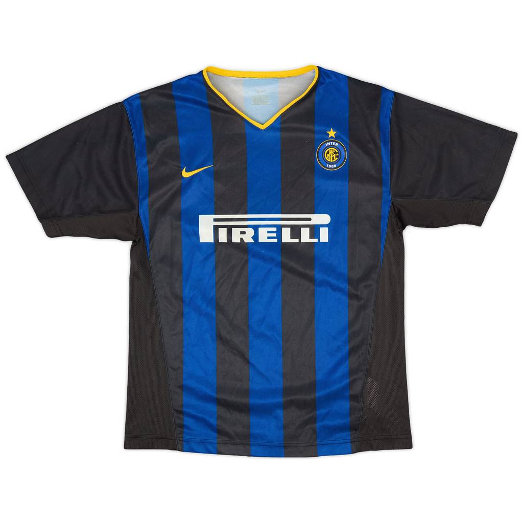 2002-03 Inter Milan Basic Home Shirt - 5/10 - (XL.Boys)