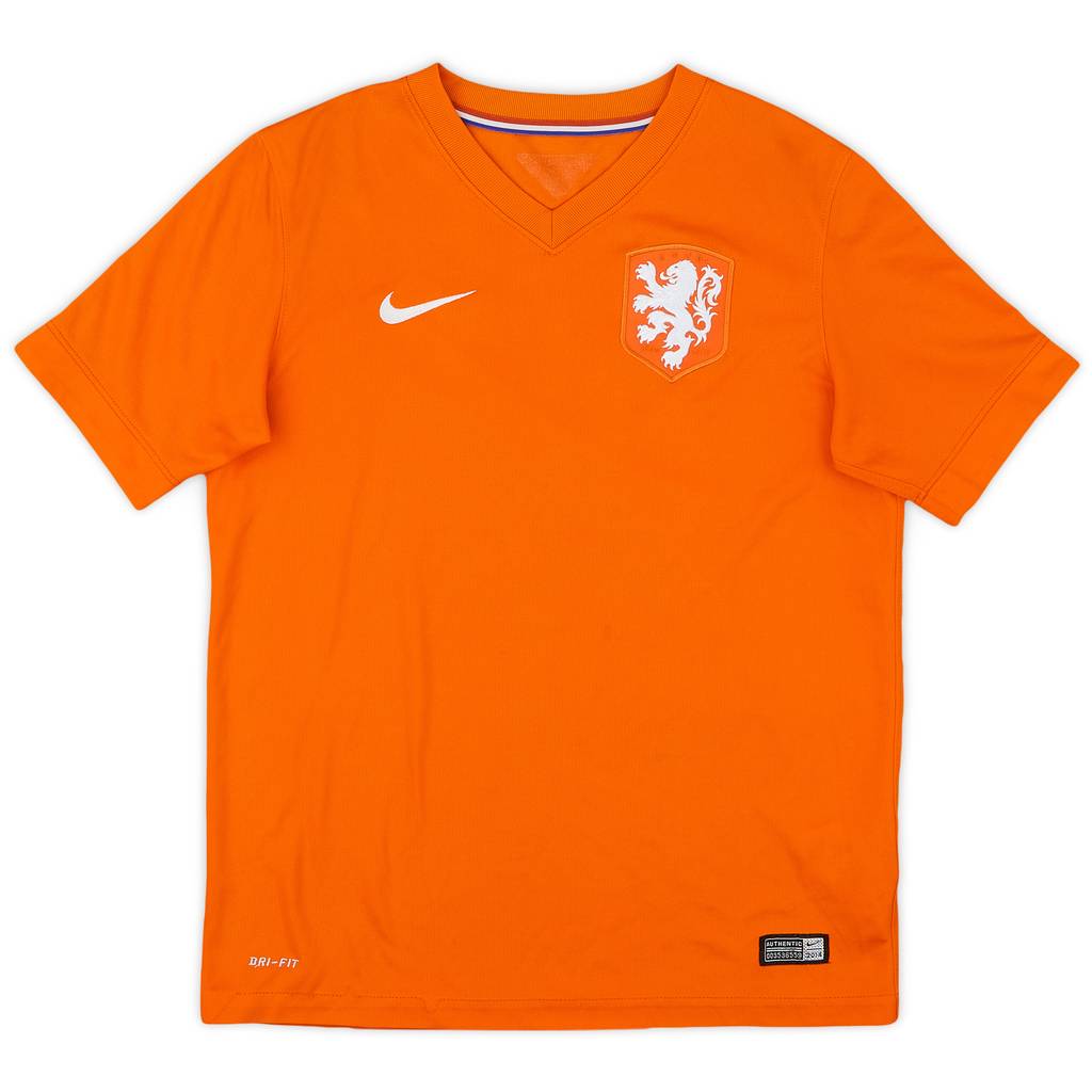 2014-15 Netherlands Home Shirt - 8/10 - (L.Boys)