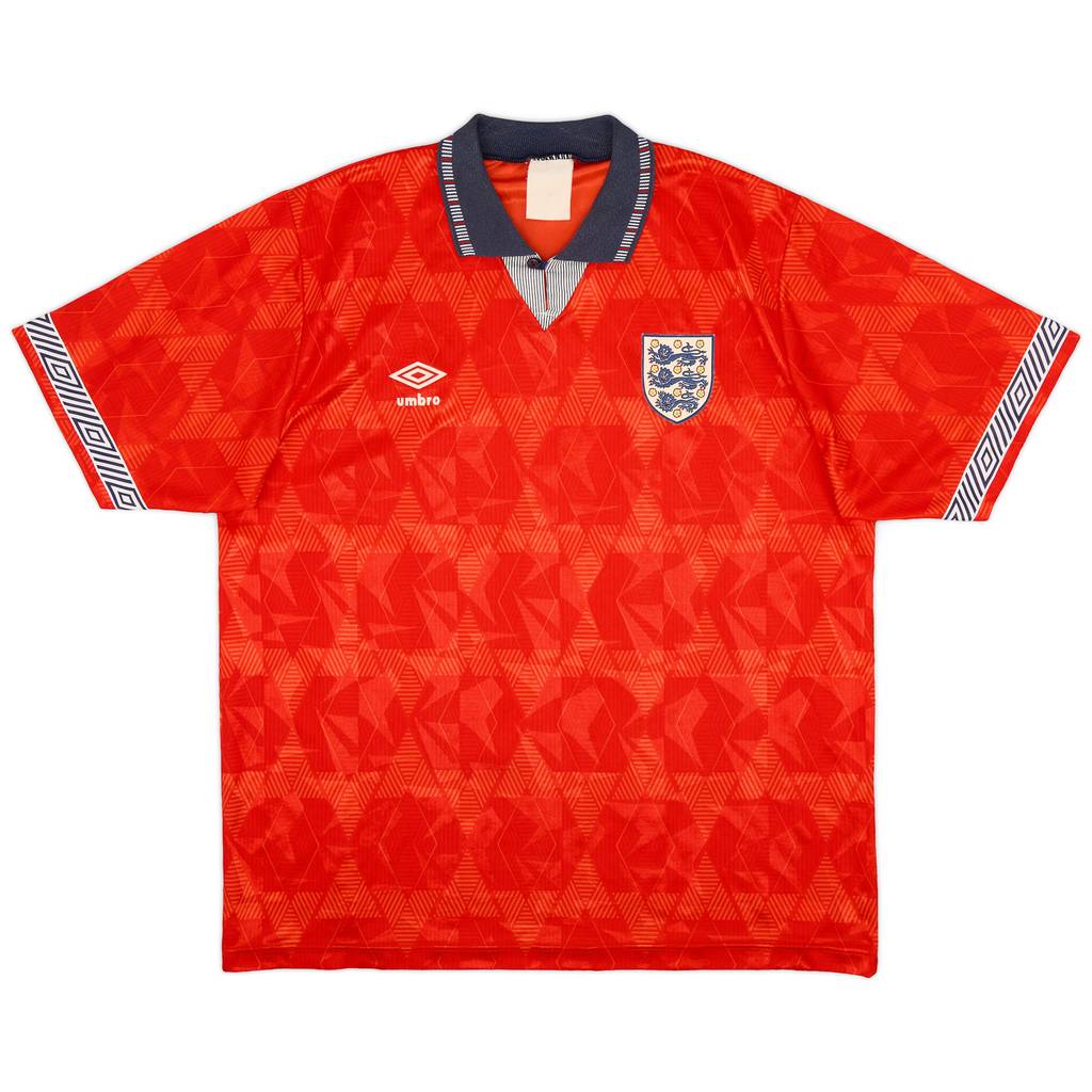 1990-93 England Away Shirt - 9/10 - (XL)
