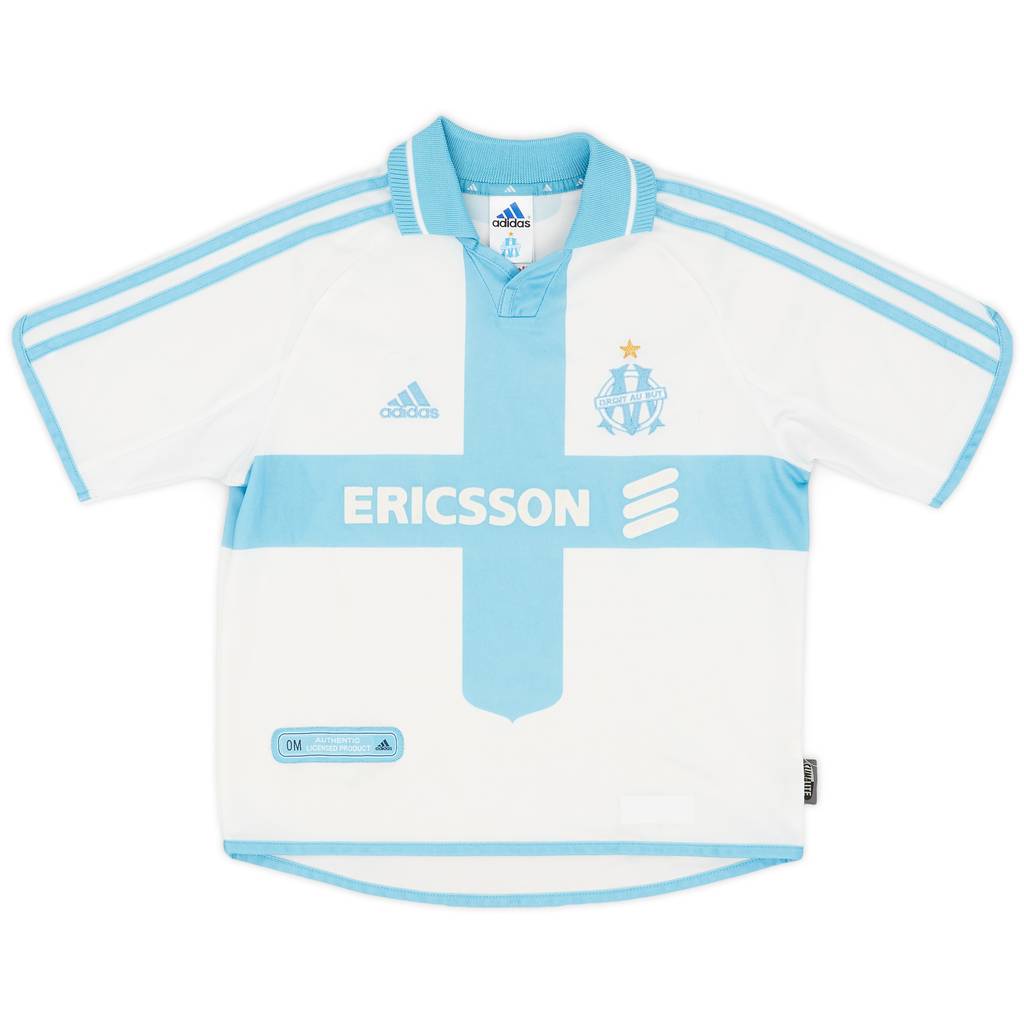 2000-01 Olympique Marseille Home Shirt - 7/10 - (M.Boys)