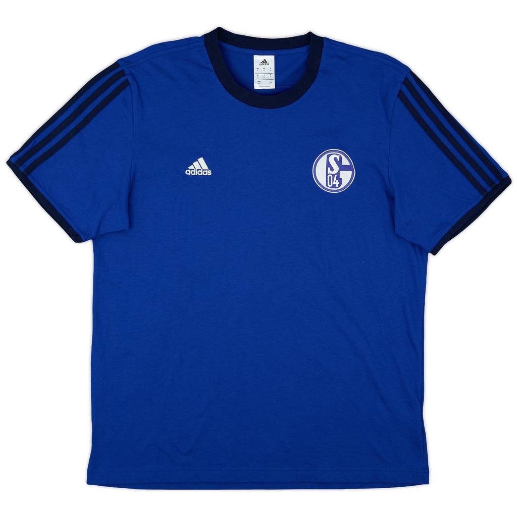 2014-15 Schalke adidas Cotton Tee - 10/10 - (L)