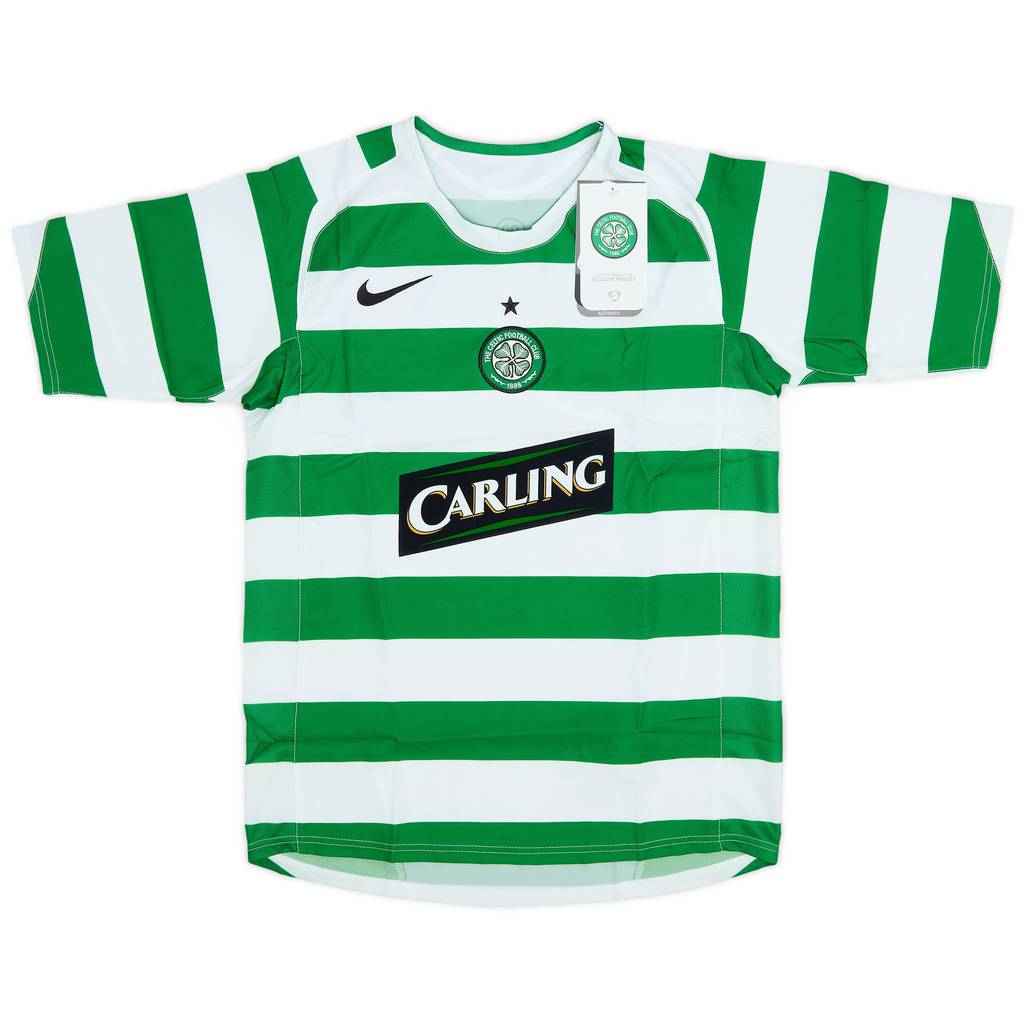 2005-07 Celtic Home Shirt (L.Boys)