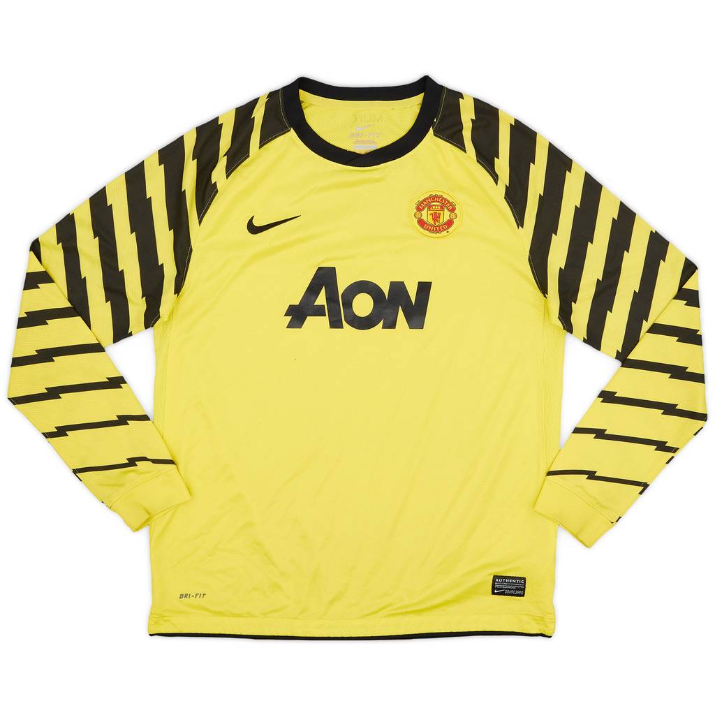 2010-11 Manchester United Yellow GK Shirt - 6/10 - (XL.Boys)