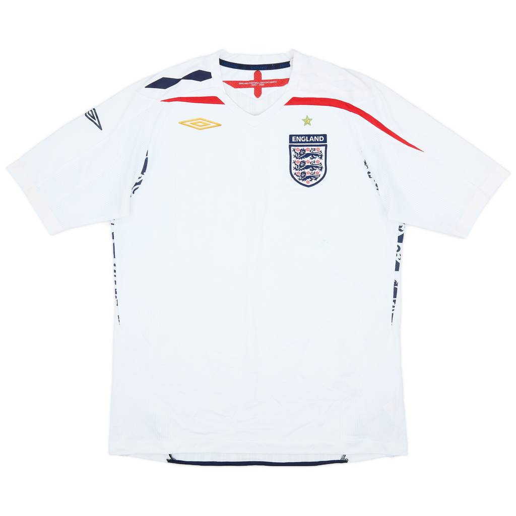 2007-09 England Home Shirt - 7/10 - (L)