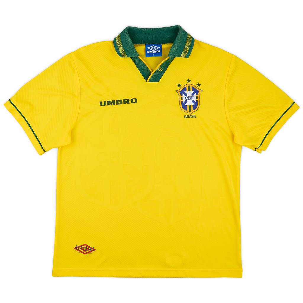 1993-94 Brazil Home Shirt - 7/10 - (L)