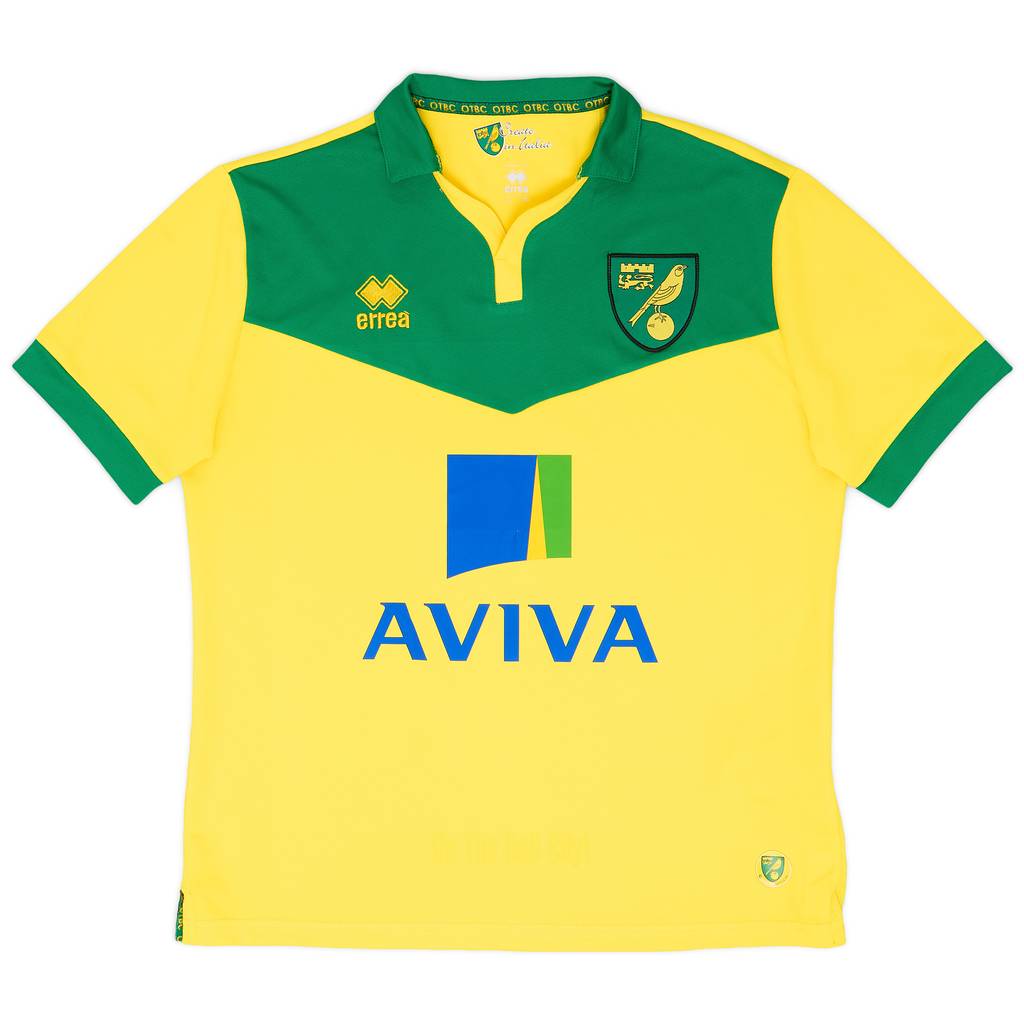 2014-15 Norwich Home Shirt - 9/10 - (M)