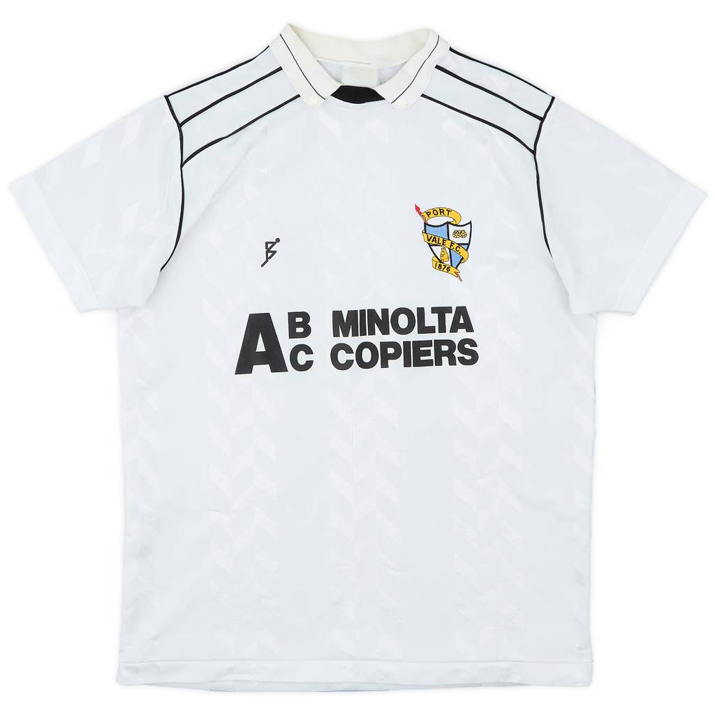 1989-90 Port Vale Home Shirt - 8/10 - (L)