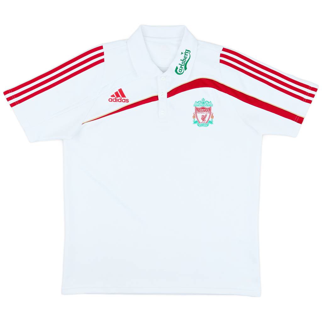 2009-10 Liverpool adidas Polo Shirt - 8/10 - (L)