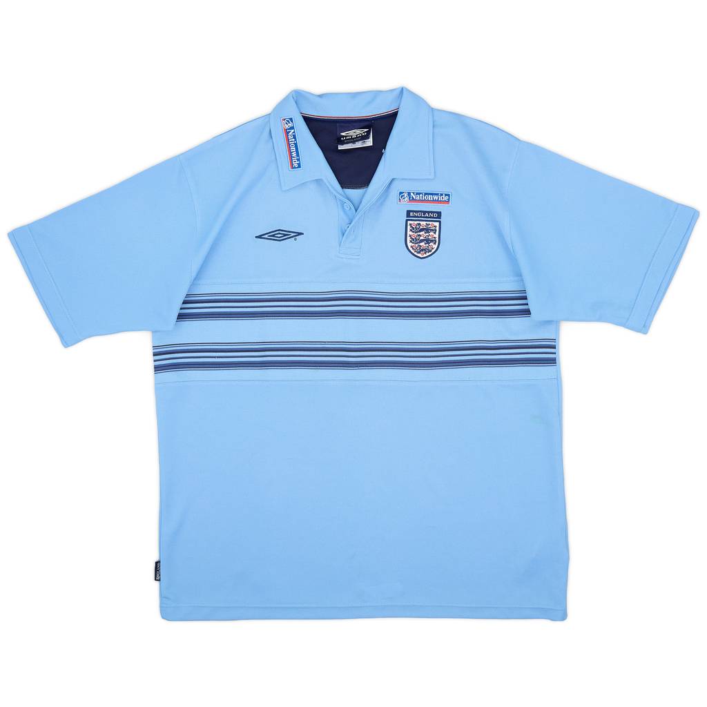 2000-01 England Umbro Polo Shirt - 6/10 - (XL)