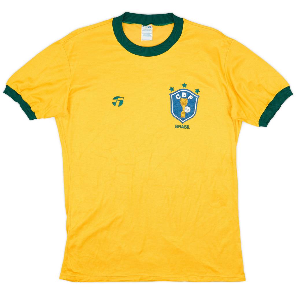 1982-85 Brazil Home Shirt - 9/10 - (L)