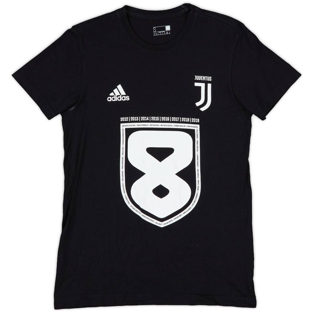 2019-20 Juventus adidas Cotton Tee - 9/10 - (S)