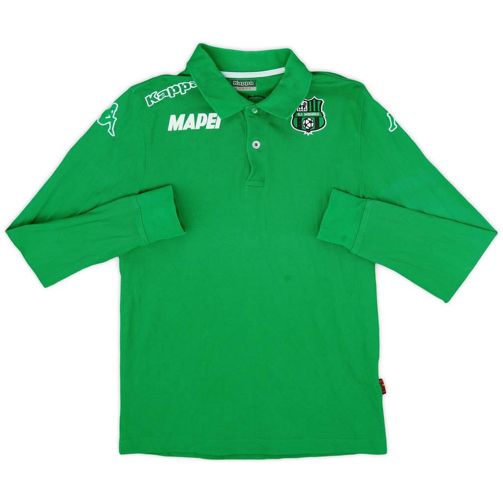 2016-17 Sassuolo Kappa Polo L/S Shirt - 8/10 - (L)