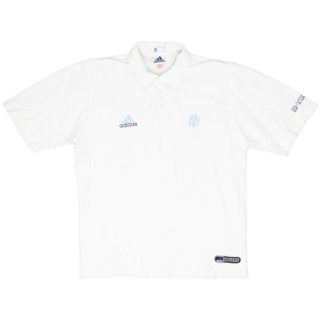 1999-00 Olympique Marseille adidas Polo Shirt - 9/10 - (L)