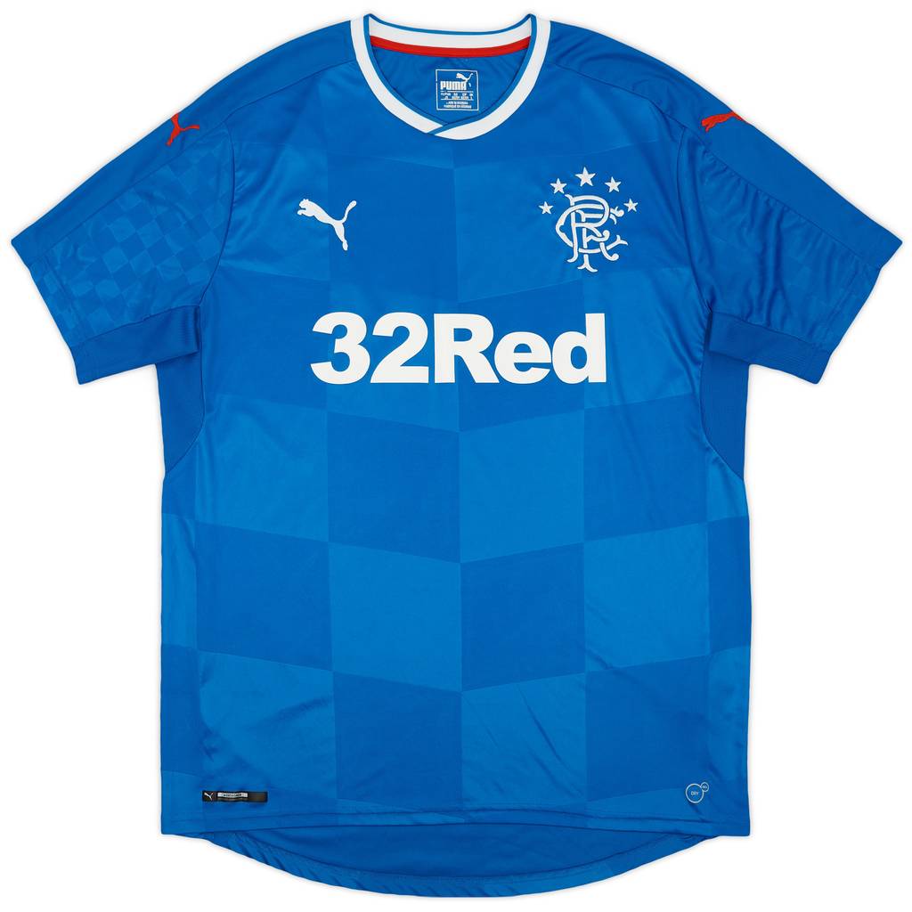 2016-18 Rangers Home Shirt - 8/10 - (L)