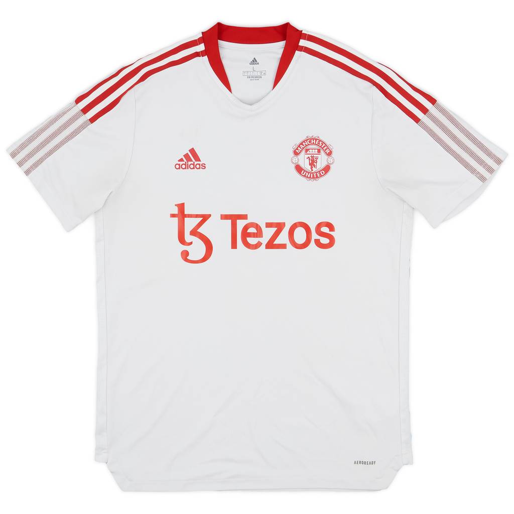 2021-22 Manchester United Staff Issue adidas Training Shirt DT - 5/10 - (L)