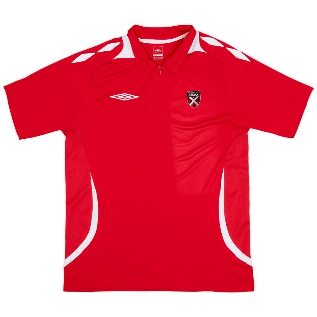 2010-11 Neuchatel Xamax Umbro 1/4 Zip Polo Shirt - 7/10 - (M)