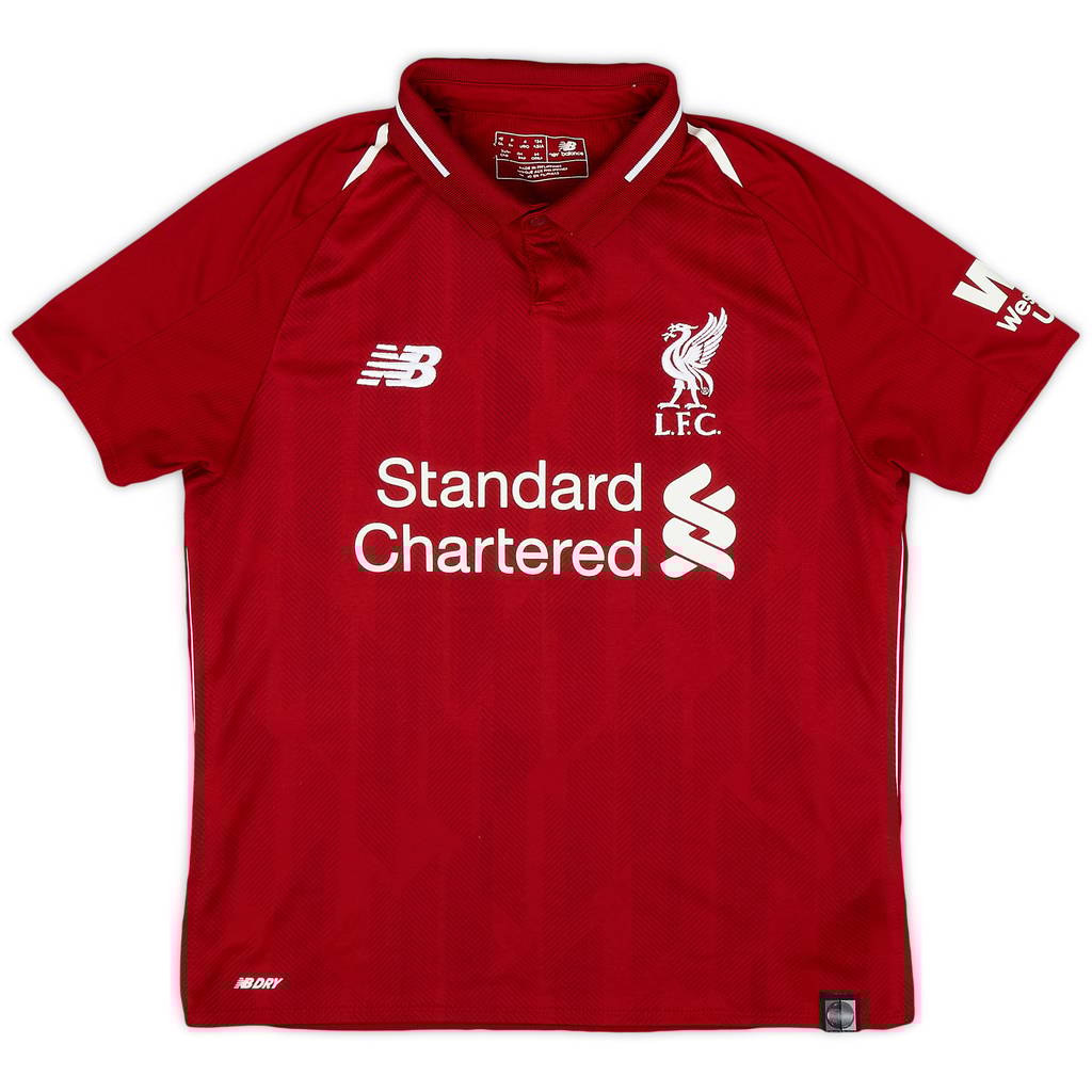 2018-19 Liverpool Home Shirt - 9/10 - (M.Boys)