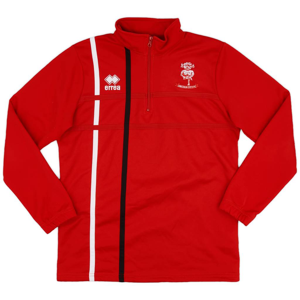 2015-17 Lincoln City Errea 1/4 Zip Training Top - 8/10 - (M)