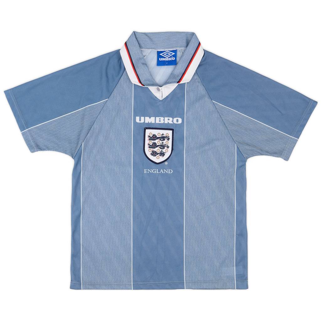 1996-97 England Away Shirt - 9/10 - (Y)