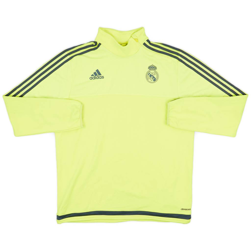 2015-16 Real Madrid adidas 1/4 Zip Drill Top - 8/10 - (L)