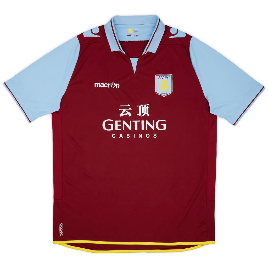 2012-13 Aston Villa Home Shirt - 7/10 - (4XL)