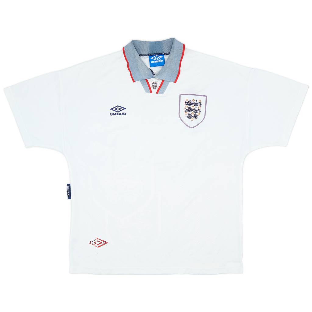 1993-95 England Home Shirt - 6/10 - (L)