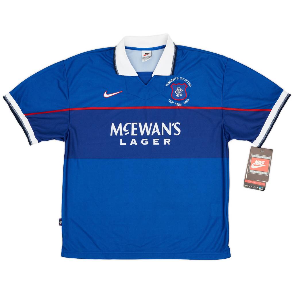 1997-99 Rangers Scottish Cup Final 1999" Player Issue Home Shirt (XL)