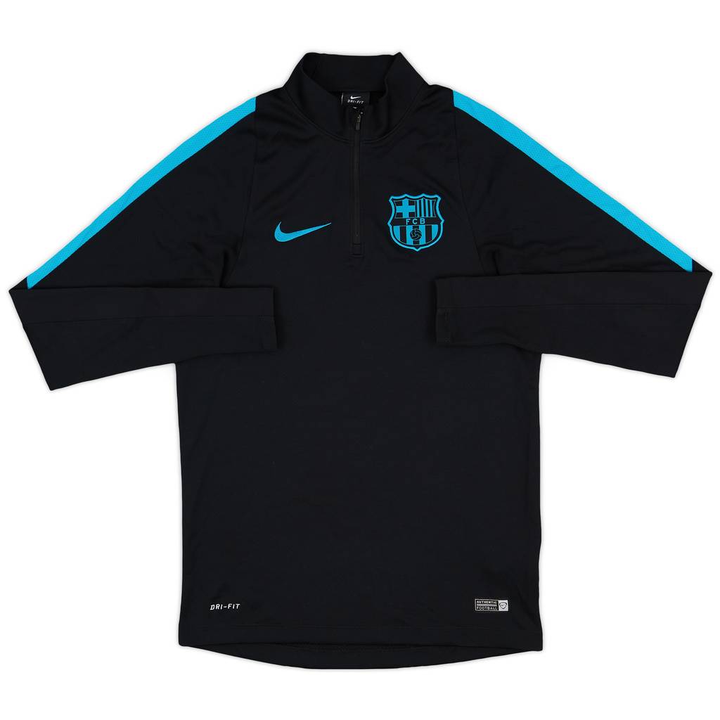 2015-16 Barcelona Nike 1/4 Zip Drill Top - 9/10 - (S)