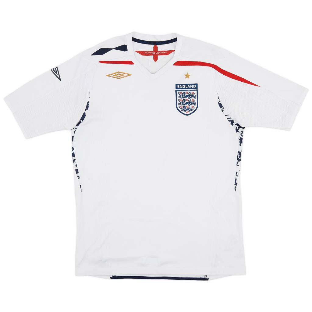 2007-09 England Home Shirt - 6/10 - (M)
