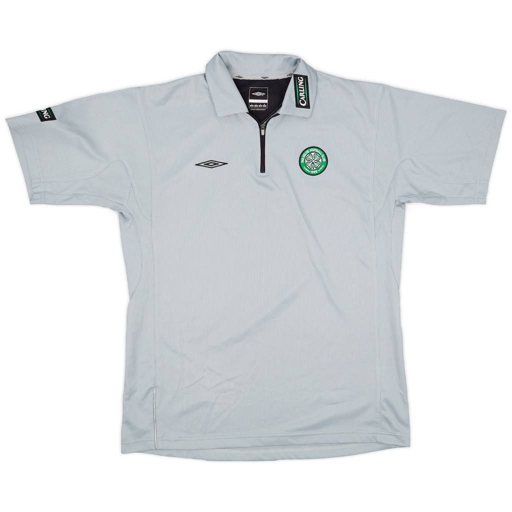 2004-05 Celtic Umbro 1/4 Zip Training Shirt - 8/10 - (L)