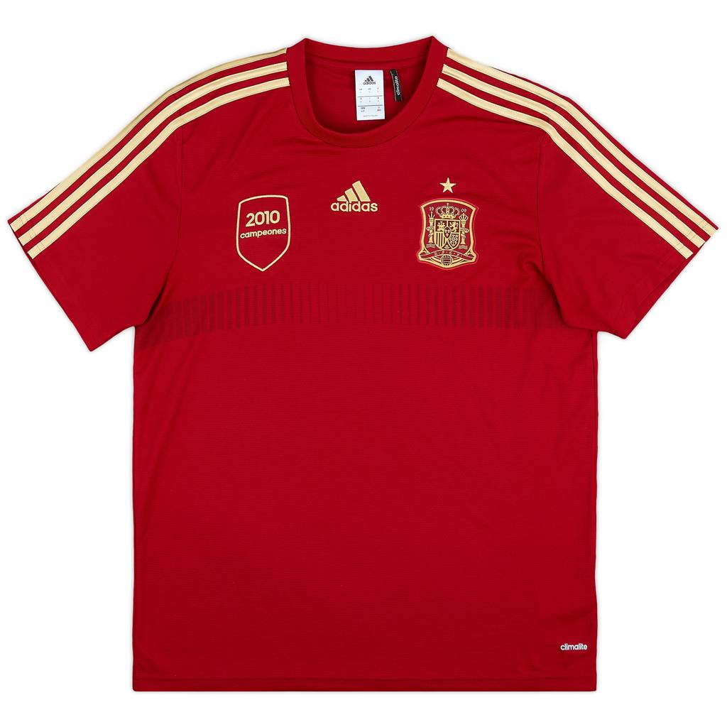 2013-14 Spain 2010 Campeones adidas Training Shirt - 10/10 - (L)