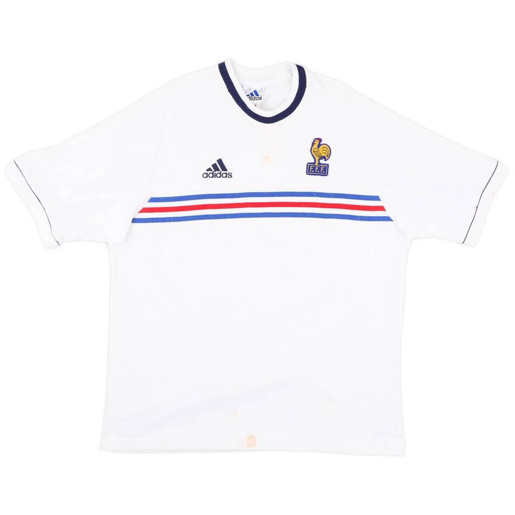 1998-00 France adidas Cotton Tee - 5/10 - (L/XL)