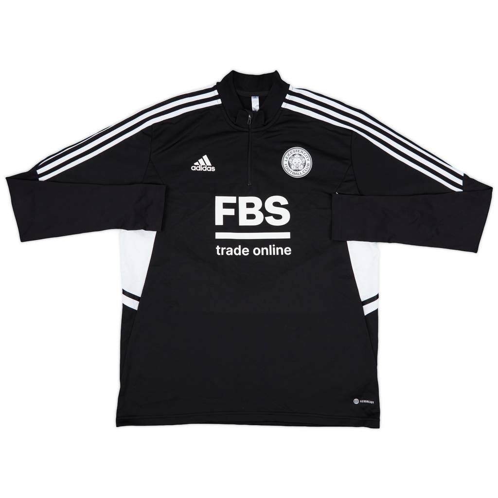 2022-23 Leicester City adidas 1/4 Zip Training Top - 8/10 - (XL)
