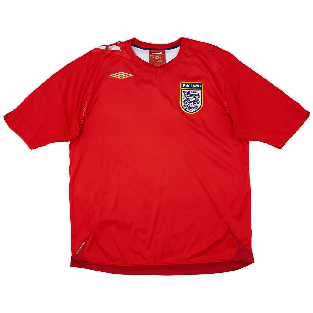 2006-08 England Away Shirt - 5/10 - (XL)