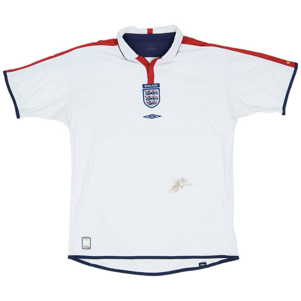 2003-05 England Home Shirt - 5/10 - (XL)